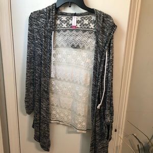 No Boundaries lace cardigan